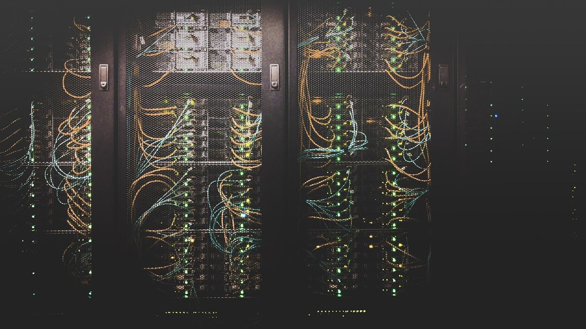 Network rack with tidy cabling